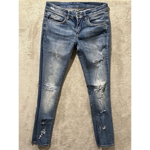 Blank NYC Denim - Blank NYC Womens Size 25 Boyfriend Distressed Blue Jeans Stretch Flavor Savor‎